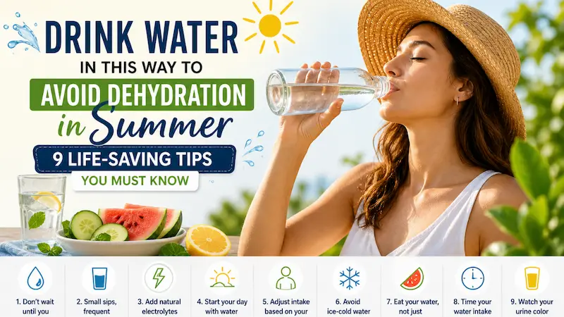 Drink water in this way